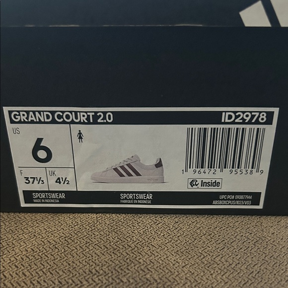 Adidas Women’s Grand Court 2.0 Shoes - Picture 4 of 7